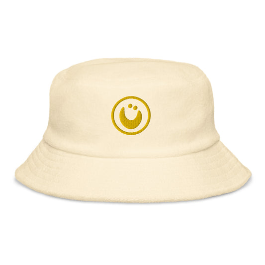 all smiles terry cloth bucket hat